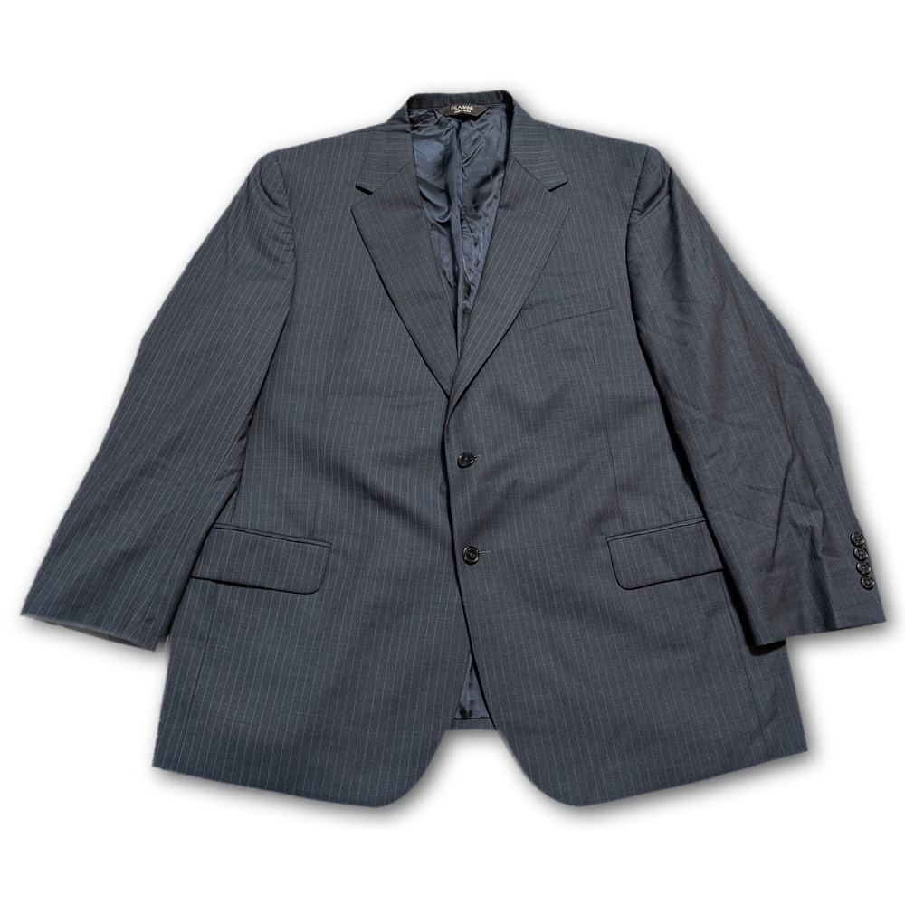 Jos A Bank Signature Mens Blazer Navy Blue 46S Portly Wool Regular Suit Jacket